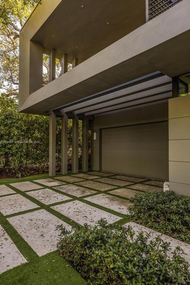 3232 Emathla St, Miami, FL 33133 - exterior space featuring a garage