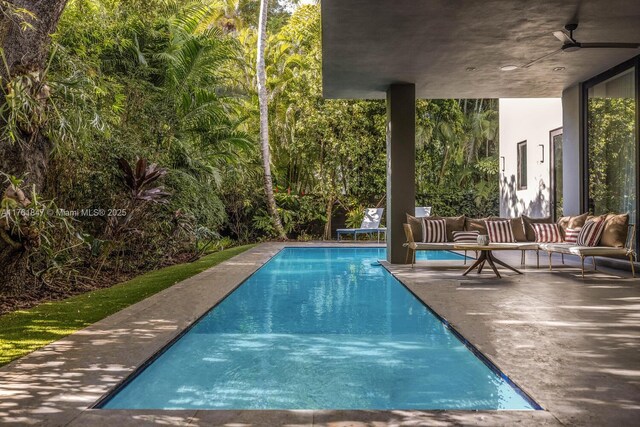 3232 Emathla St, Miami, FL 33133 - outdoor pool featuring outdoor lounge area and a patio area