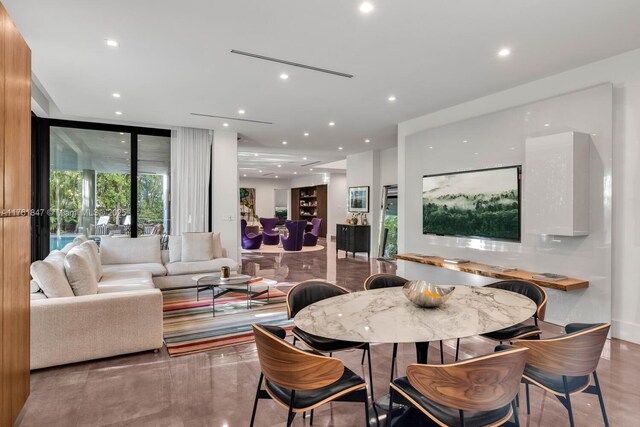 3232 Emathla St, Miami, FL 33133 - dining space featuring recessed lighting