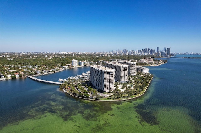 1 Grove Isle Dr Unit A409, Miami, FL 33133 - aerial view of skyline and a large body of water
