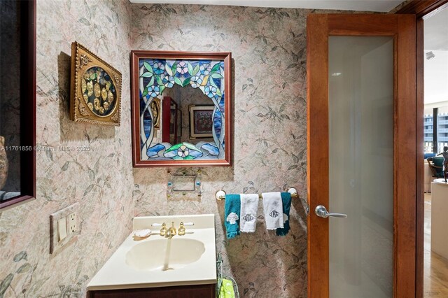1 Grove Isle Dr Unit A409, Miami, FL 33133 - bathroom with vanity