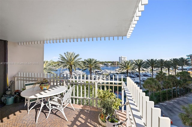 1 Grove Isle Dr Unit A409, Miami, FL 33133 - balcony featuring a water view
