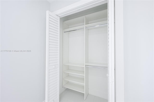 view of closet