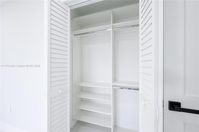 view of closet