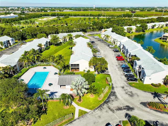 1140 Independence Trl Unit 1140-D, Homestead, FL 33034 - bird's eye view with a water view and a residential view