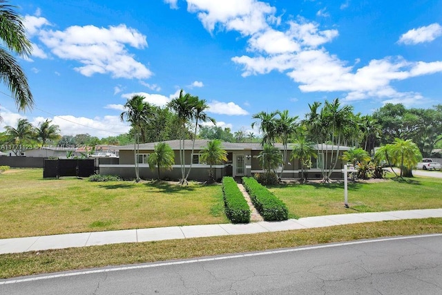 8480 Caribbean Blvd, Cutler Bay, FL 33157 - view of front of property featuring stucco siding and a front yard