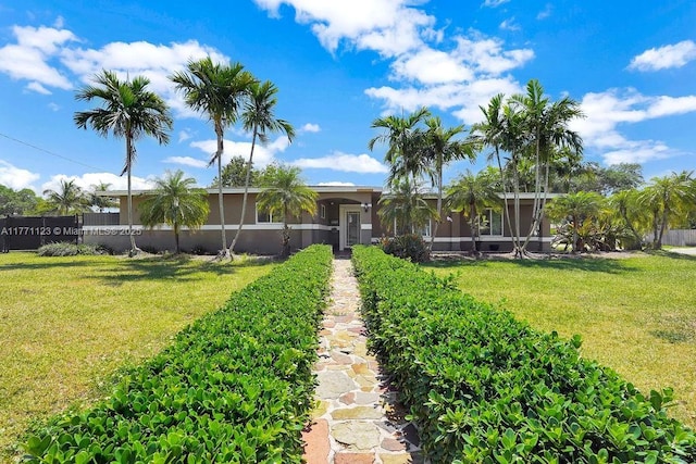 8480 Caribbean Blvd, Cutler Bay, FL 33157 - view of yard with a lanai