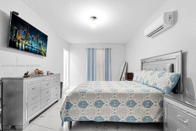 8480 Caribbean Blvd, Cutler Bay, FL 33157 - bedroom with marble finish floor and a wall mounted AC