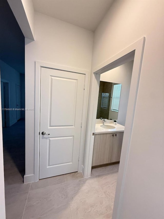 bathroom featuring vanity