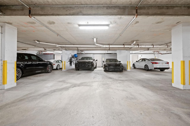 view of parking deck