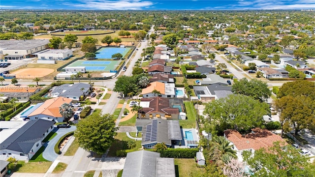 bird's eye view featuring a residential view