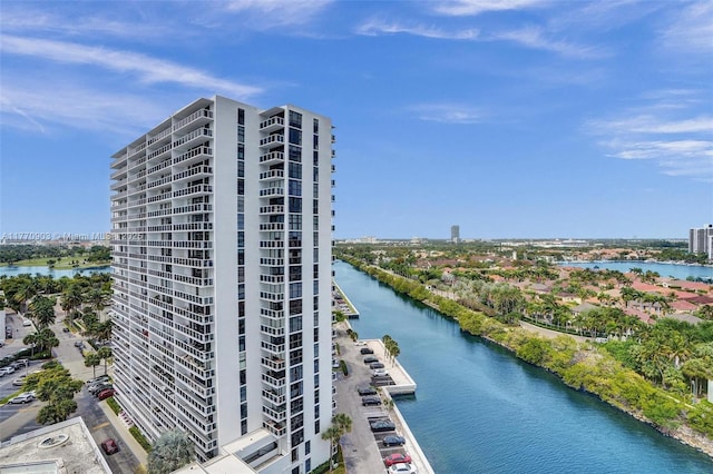 20515 E Country Club Dr Unit 1641, Aventura, FL 33180 - view of building exterior featuring a water view and a view of city