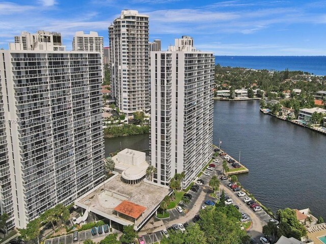 20515 E Country Club Dr Unit 1641, Aventura, FL 33180 - bird's eye view with a city view and a water view