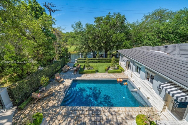 3916 Granada Blvd, Coral Gables, FL 33134 - pool with a patio and fence