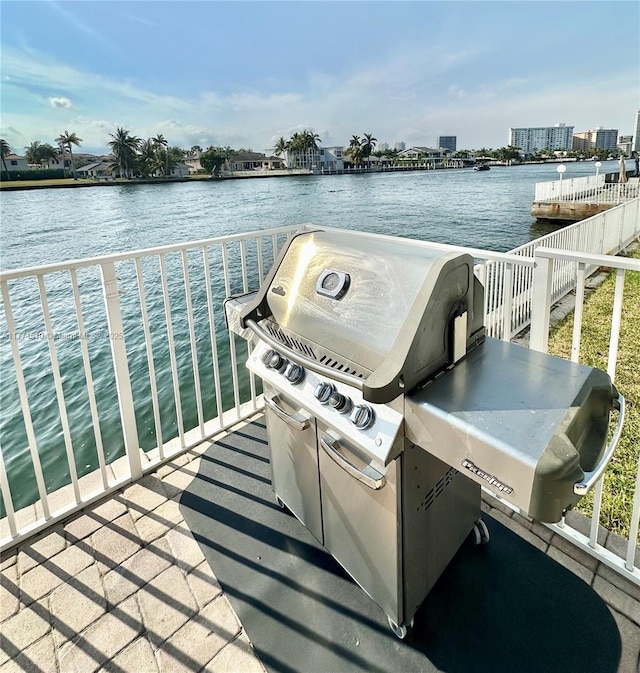 3161 S Ocean Dr Unit 708, Hallandale Beach, FL 33009 - view of patio / terrace with a water view