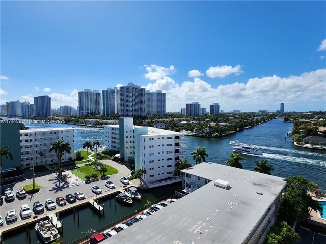 3161 S Ocean Dr Unit 708, Hallandale Beach, FL 33009 - property view of water featuring a city view