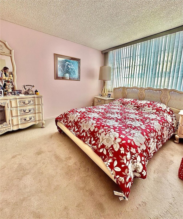 3161 S Ocean Dr Unit 708, Hallandale Beach, FL 33009 - carpeted bedroom with baseboards and a textured ceiling