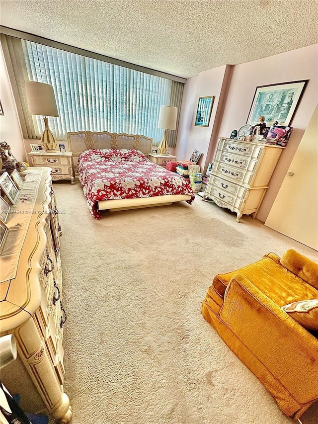 3161 S Ocean Dr Unit 708, Hallandale Beach, FL 33009 - carpeted bedroom featuring a textured ceiling