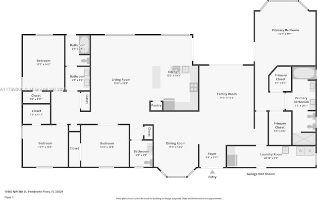 19460 NW 8th St, Pembroke Pines, FL 33029 - room layout