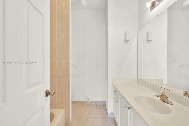 374 NE 26th Ave Unit 203, Homestead, FL 33033 - full bath featuring tile patterned floors, a bathtub, and vanity