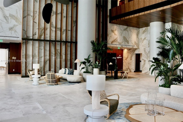 18501 Collins Ave Unit 1804, Sunny Isles Beach, FL 33160 - building lobby with a towering ceiling