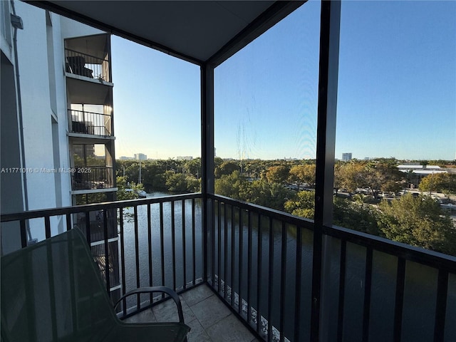 view of balcony