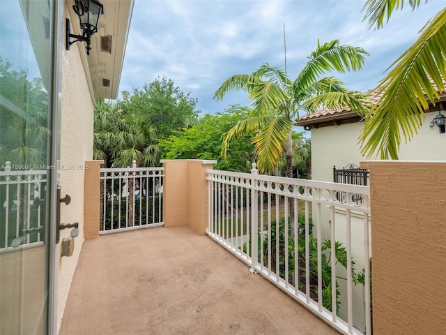 view of balcony