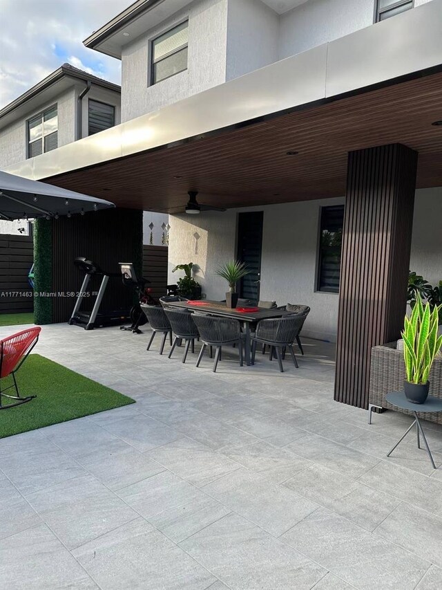 8868 NW 161st Ter, Miami Lakes, FL 33018 - view of patio / terrace with outdoor dining space