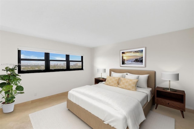 bedroom with a textured ceiling and a ceiling fan