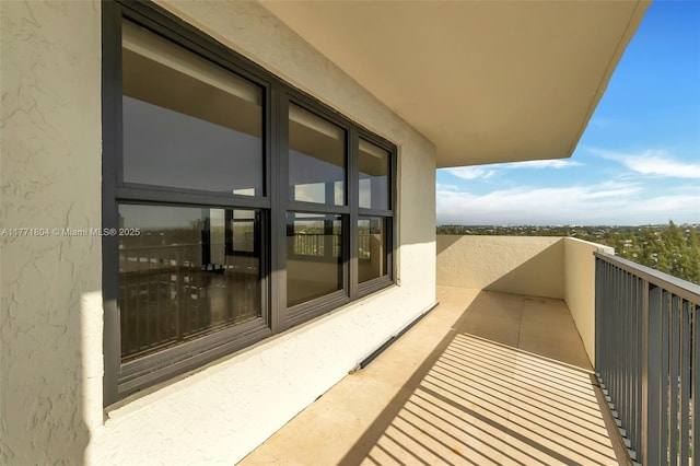 balcony with a city view