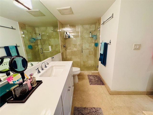 3600 Mystic Pointe Dr Unit 1210, Aventura, FL 33180 - full bathroom featuring tile patterned flooring, vanity, toilet, and a stall shower