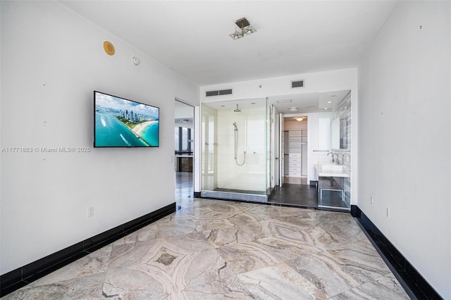 1100 Biscayne Blvd Unit 4901, Miami, FL 33132 - interior space featuring marble tiled flooring and baseboards