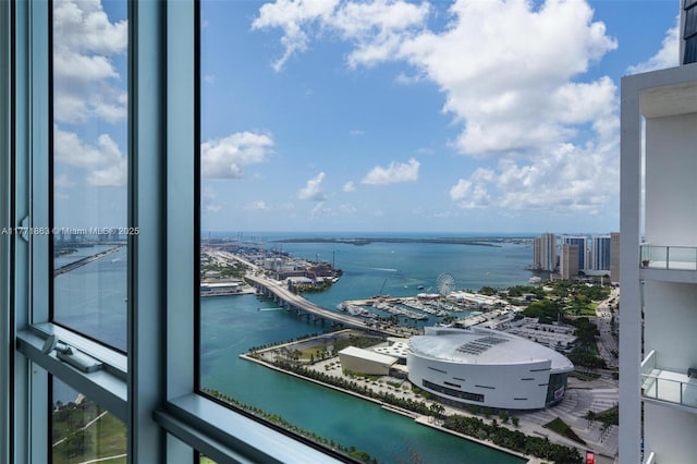 1100 Biscayne Blvd Unit 4901, Miami, FL 33132 - water view with numerous boat docks and nearby urban area