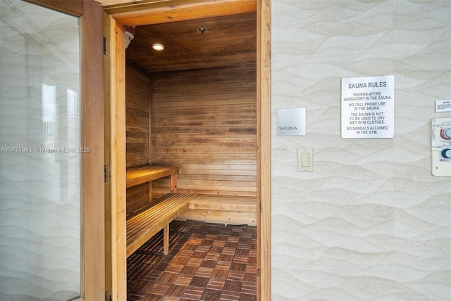 1100 Biscayne Blvd Unit 4901, Miami, FL 33132 - relaxing sauna / steam room featuring wooden walls