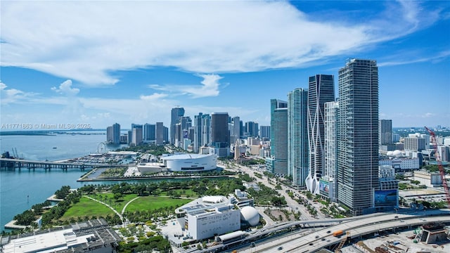 1100 Biscayne Blvd Unit 4901, Miami, FL 33132 - skyline view featuring a large body of water and a notable bridge