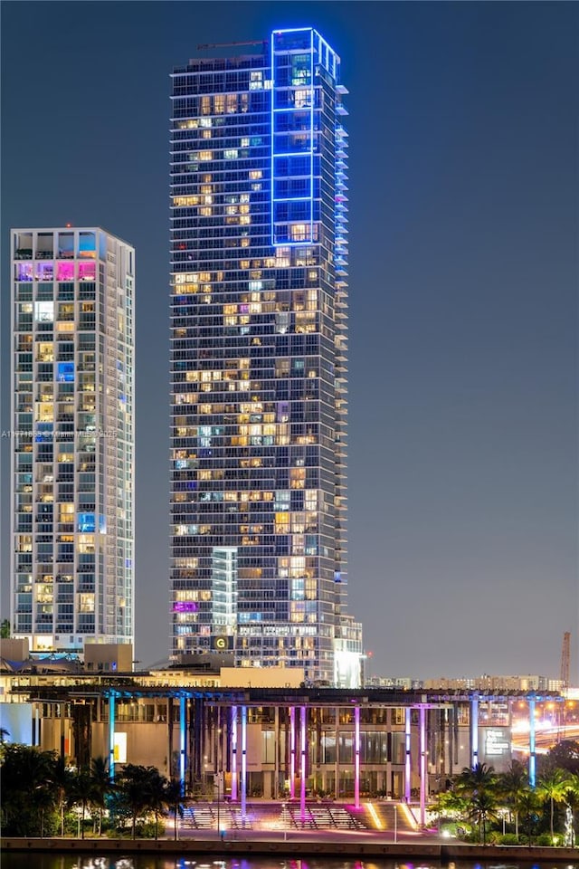 1100 Biscayne Blvd Unit 4901, Miami, FL 33132 - property at night featuring a view of city lights