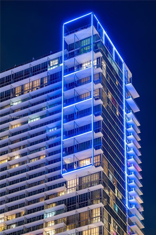 1100 Biscayne Blvd Unit 4901, Miami, FL 33132 - view of property at night