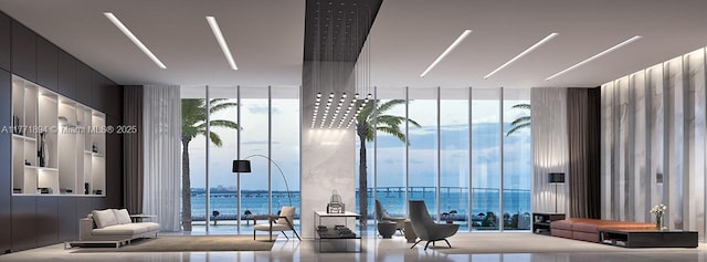 300 Biscayne Blvd Way Unit 1103, Miami, FL 33131 - community lobby with a wall of windows