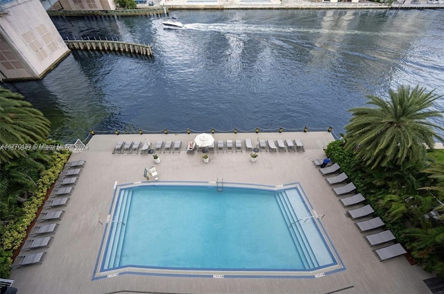 2600 E Hallandale Beach Blvd Unit T1001, Hallandale Beach, FL 33009 - view of swimming pool featuring a water view