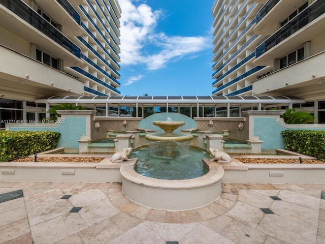 9595 Collins Ave Unit N5-J, Surfside, FL 33154 - bird's eye view with a water view and a city view
