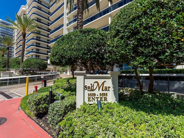 9595 Collins Ave Unit N5-J, Surfside, FL 33154 - view of community / neighborhood sign