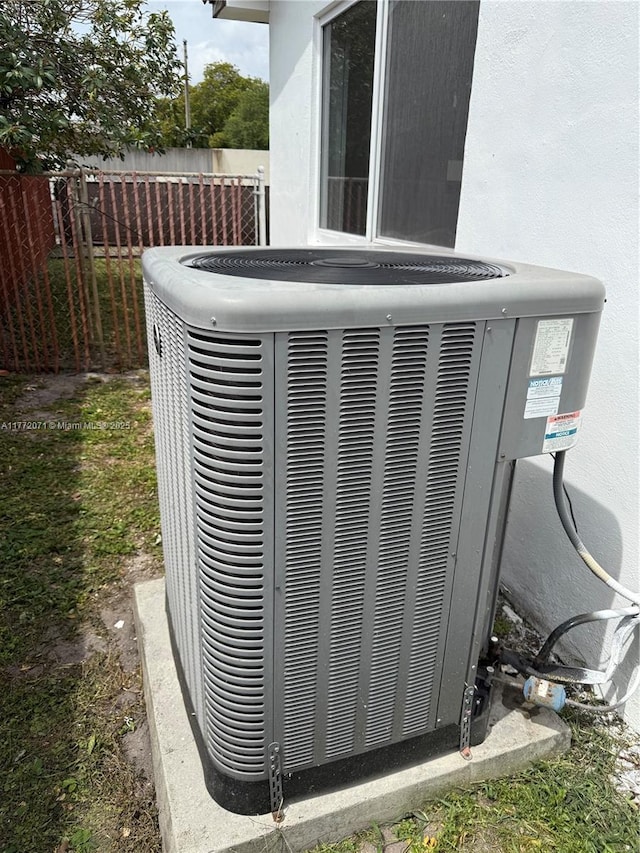 326 N 32nd Ave, Hollywood, FL 33021 - exterior view of central air condition unit and fence