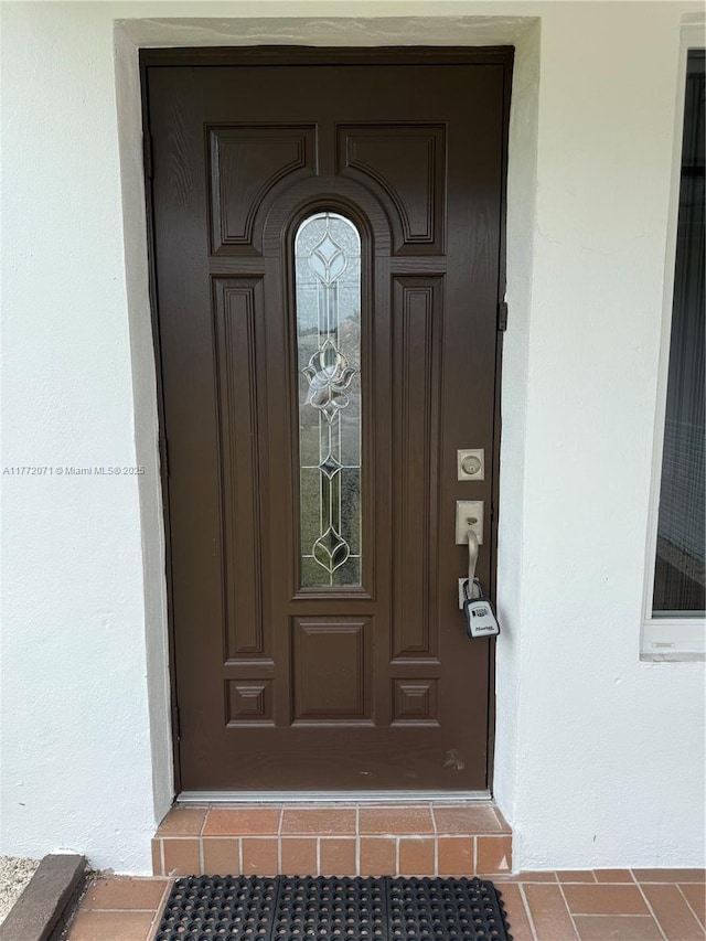 326 N 32nd Ave, Hollywood, FL 33021 - property entrance featuring stucco siding