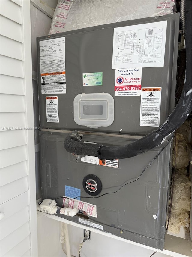 326 N 32nd Ave, Hollywood, FL 33021 - utility room featuring heating unit