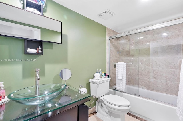 19390 Collins Ave Unit 804, Sunny Isles Beach, FL 33160 - full bath with bath / shower combo with glass door and vanity