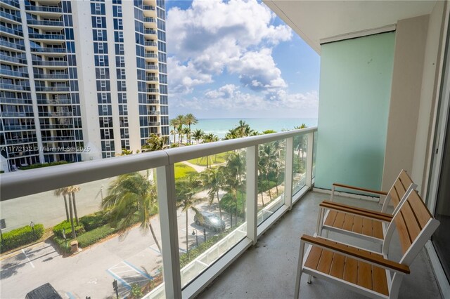 19201 Collins Ave Unit 425, Sunny Isles Beach, FL 33160 - balcony featuring a water view