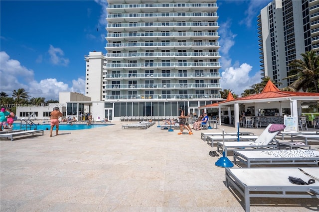 19201 Collins Ave Unit 425, Sunny Isles Beach, FL 33160 - exterior space with a community pool
