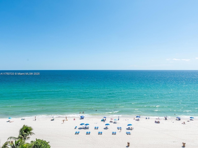 19201 Collins Ave Unit 425, Sunny Isles Beach, FL 33160 - property view of water featuring a view of the beach