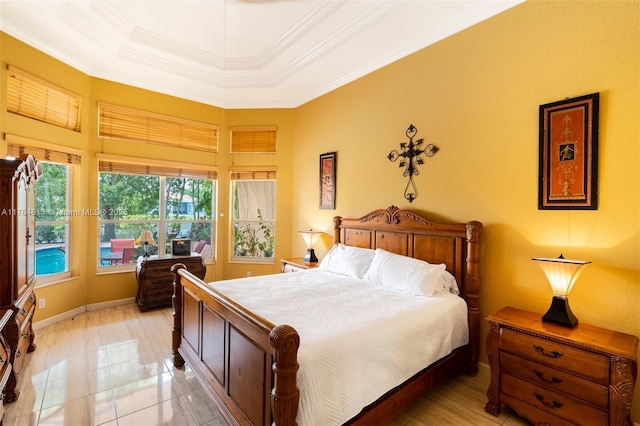 3091 SW 195th Ter, Miramar, FL 33029 - bedroom featuring crown molding and a raised ceiling