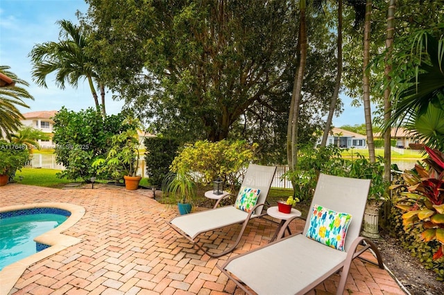 3091 SW 195th Ter, Miramar, FL 33029 - outdoor pool with fence and a patio area
